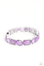Load image into Gallery viewer, paparazzi-accessories-giving-geometrics-purple-bracelet
