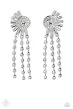 Load image into Gallery viewer, paparazzi-accessories-torrential-twinkle-white-post earrings