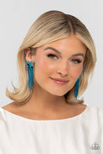 Load image into Gallery viewer, Billowing Butterflies - Blue Post Earrings - Paparazzi Jewelry