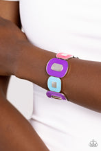 Load image into Gallery viewer, Painted Pairing - Purple Bracelet - Paparazzi Jewelry