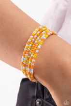 Load image into Gallery viewer, Coiled Candy - Yellow Bracelet - Paparazzi Jewelry