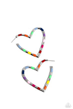 Load image into Gallery viewer, paparazzi-accessories-striped-sweethearts-multi-earrings