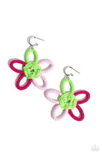 Load image into Gallery viewer, paparazzi-accessories-spin-a-yarn-pink-earrings
