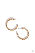 Load image into Gallery viewer, paparazzi-accessories-braided-bravado-gold-earrings