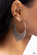 Load image into Gallery viewer, Tailored Tassel - Silver Earrings - Paparazzi Jewelry