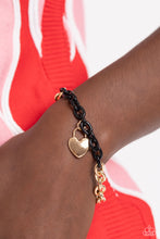Load image into Gallery viewer, Locked and Loved - Black Bracelet - Paparazzi Jewelry