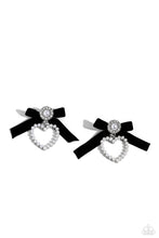 Load image into Gallery viewer, paparazzi-accessories-bow-and-then-black-post earrings