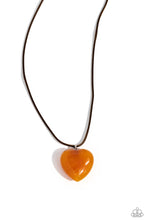Load image into Gallery viewer, paparazzi-accessories-serene-sweetheart-orange-necklace