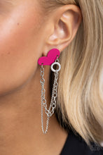 Load image into Gallery viewer, Altered Affection - Pink Post Earrings - Paparazzi Jewelry