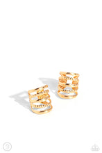 Load image into Gallery viewer, paparazzi-accessories-flexible-fashion-gold-post earrings