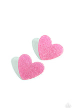 Load image into Gallery viewer, paparazzi-accessories-sparkly-sweethearts-pink-post earrings