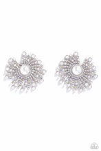 Load image into Gallery viewer, paparazzi-accessories-fancy-fireworks-white-post earrings