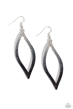 Load image into Gallery viewer, paparazzi-accessories-admirable-asymmetry-black-earrings