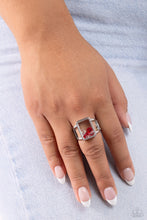 Load image into Gallery viewer, Encased Envy - Red Ring - Paparazzi Jewelry