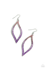 Load image into Gallery viewer, paparazzi-accessories-admirable-asymmetry-purple-earrings
