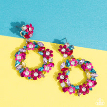Load image into Gallery viewer, Wreathed in Wildflowers - Multi Post Earrings - Paparazzi Jewelry