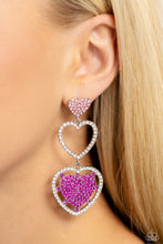 Load image into Gallery viewer, Couples Celebration - Pink Post Earrings - Paparazzi Jewelry
