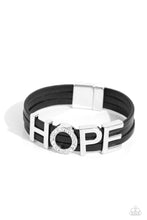 Load image into Gallery viewer, paparazzi-accessories-hopeful-haute-black-bracelet
