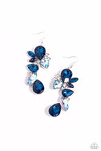 Load image into Gallery viewer, paparazzi-accessories-fancy-flaunter-blue-earrings
