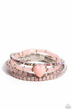 Load image into Gallery viewer, paparazzi-accessories-true-loves-theme-pink-bracelet