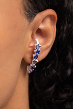 Load image into Gallery viewer, In Good Shape - Blue Post Earrings - Paparazzi Jewelry