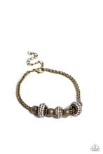 Load image into Gallery viewer, paparazzi-accessories-draped-dedication-brass-bracelet