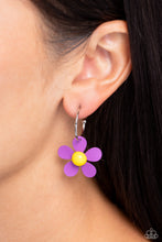 Load image into Gallery viewer, More FLOWER To You! - Purple Earrings - Paparazzi Jewelry