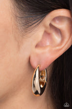Load image into Gallery viewer, Oval Official - Gold Earrings - Paparazzi Jewelry
