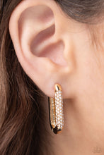 Load image into Gallery viewer, Generating Glitter - Gold Earrings - Paparazzi Jewelry