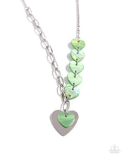 Load image into Gallery viewer, paparazzi-accessories-heart-of-the-movement-green-necklace