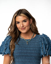 Load image into Gallery viewer, Longhorn Lure - Silver Post Earrings - Paparazzi Jewelry