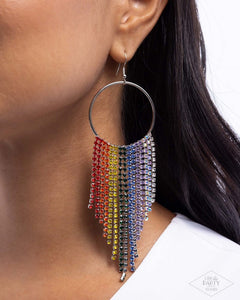 Streamlined Shimmer - Multi Earrings - Paparazzi Jewelry