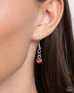 Star-Spangled Sass - Red Necklace - Paparazzi Jewelry