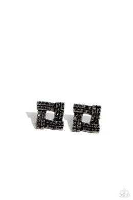 paparazzi-accessories-times-square-scandalous-silver-post earrings