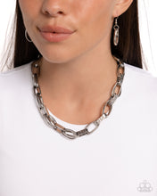 Load image into Gallery viewer, Motley In Motion - Silver Necklace - Paparazzi Jewelry
