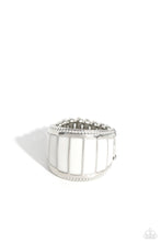 Load image into Gallery viewer, paparazzi-accessories-swatch-your-step-white-ring
