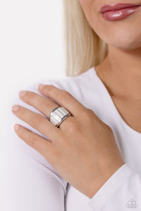 SWATCH Your Step - White Ring - Paparazzi Jewelry
