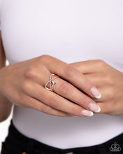 Load image into Gallery viewer, Elegantly Engaged - Rose Gold Ring - Paparazzi Jewelry
