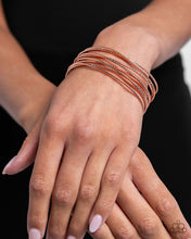 Load image into Gallery viewer, Monochromatic Crossover - Copper Bracelet - Paparazzi Jewelry
