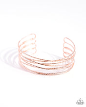 Load image into Gallery viewer, paparazzi-accessories-monochromatic-crossover-copper-bracelet
