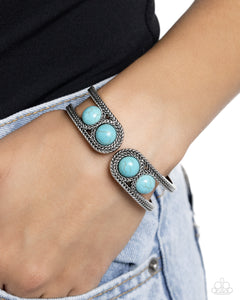 Desert Myth - Blue Bracelet - Paparazzi Jewelry