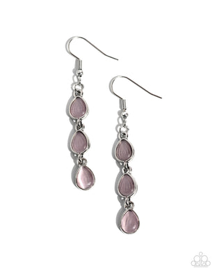 paparazzi-accessories-summer-rain-pink-earrings