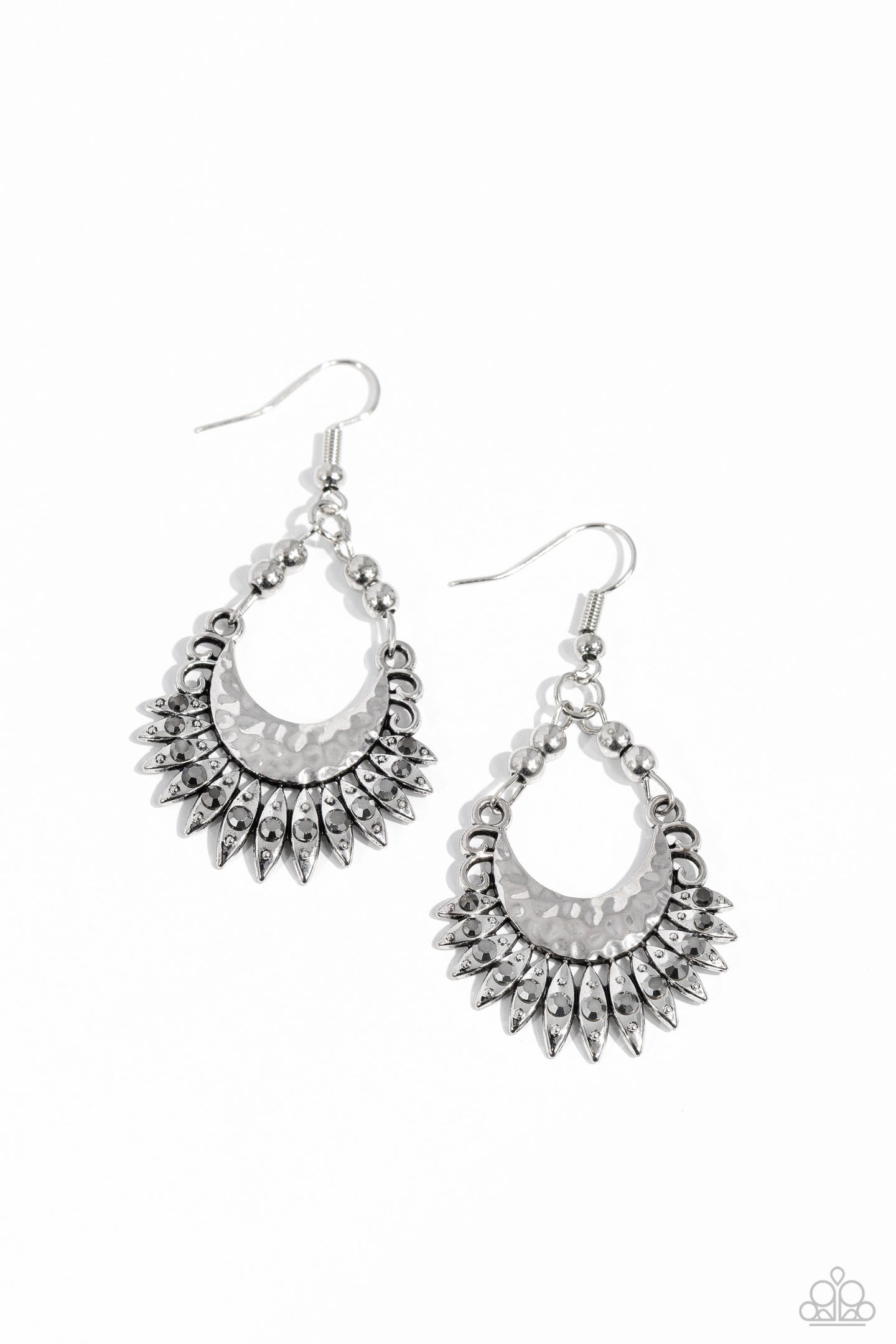 paparazzi-accessories-lunar-luxury-silver-earrings