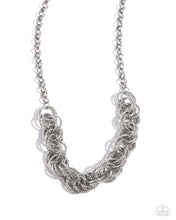 Load image into Gallery viewer, paparazzi-accessories-urban-acoustics-silver-necklace
