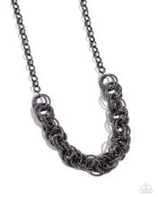 Load image into Gallery viewer, paparazzi-accessories-urban-acoustics-black-necklace
