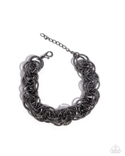 Load image into Gallery viewer, paparazzi-accessories-audible-shimmer-black-bracelet
