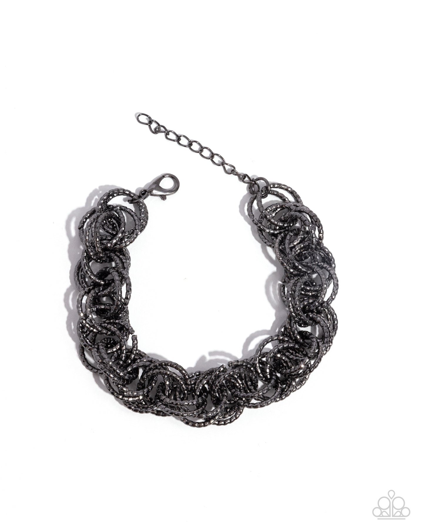 paparazzi-accessories-audible-shimmer-black-bracelet