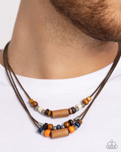 Load image into Gallery viewer, Wish You WOOD - Orange Necklace - Paparazzi Jewelry
