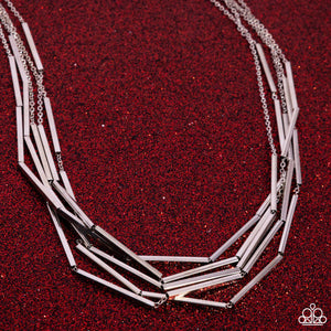 Dynamic Default - Silver Necklace - Paparazzi Jewelry