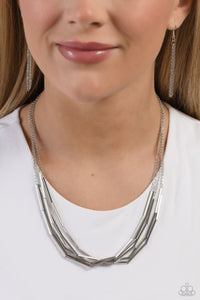 Dynamic Default - Silver Necklace - Paparazzi Jewelry